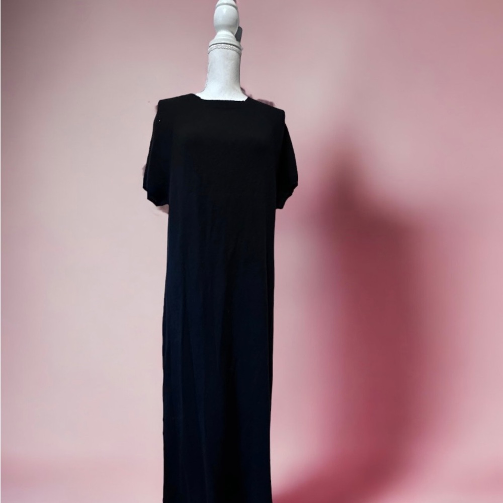 J. Jill ~ L~ Luxurious Cashmere Midi Dress Black
